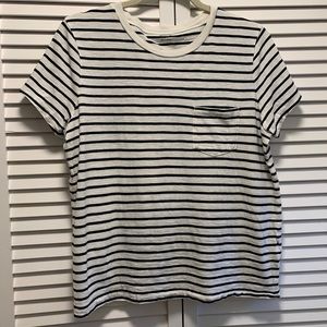 Madewell Striped Tee with Pocket